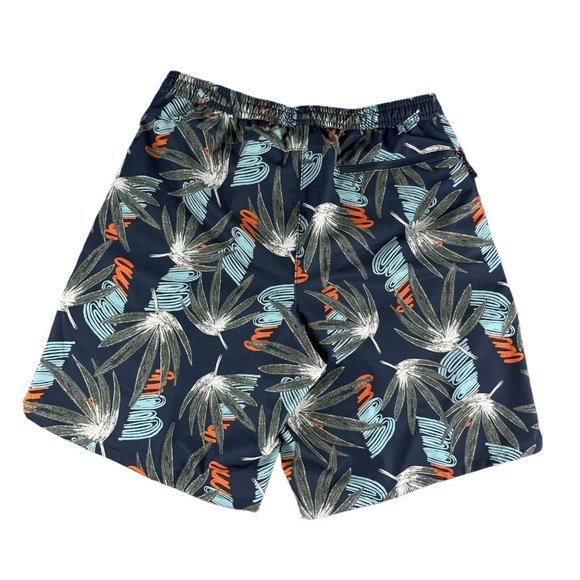 Patagonia Men's Nine Trails 8" Inseam Lined Floral Navy Blue Shorts Sizes S - M - Picture 5 of 5